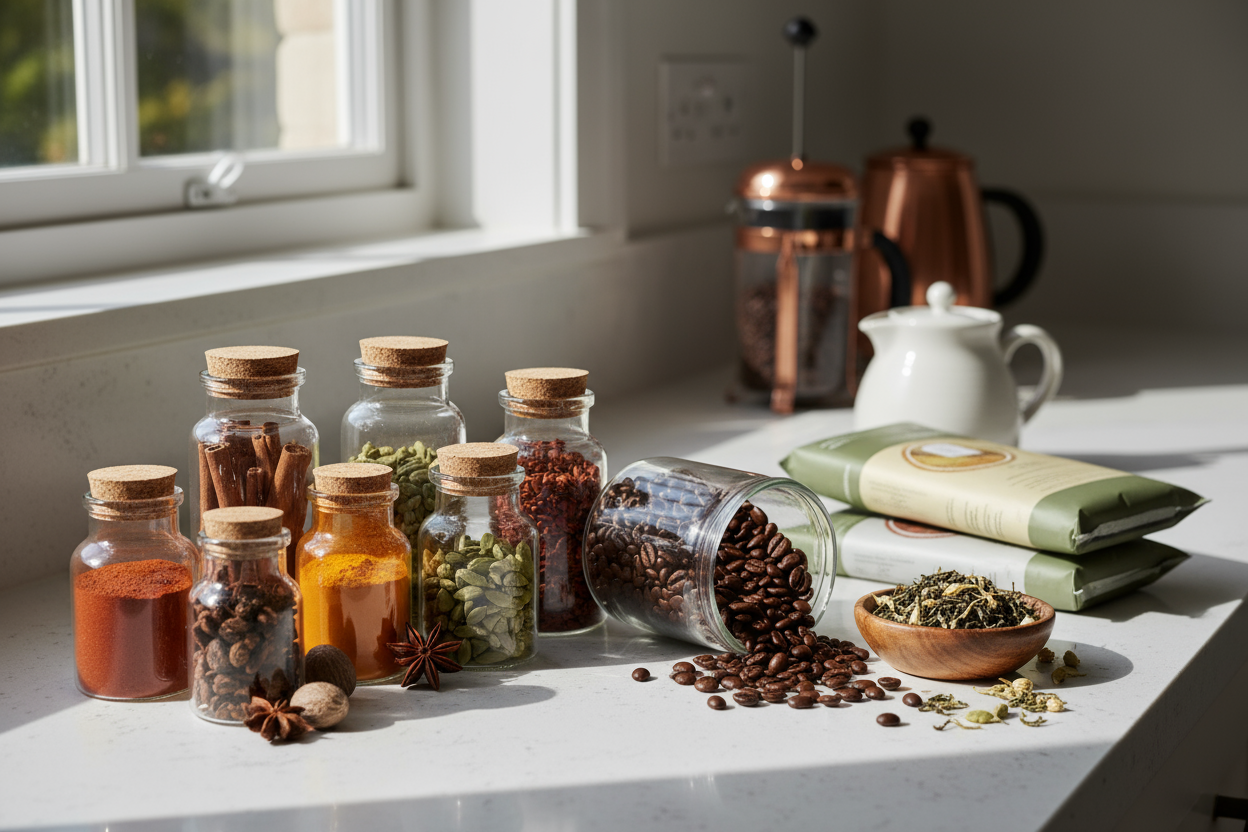 Gewürze, Kaffee & Tee