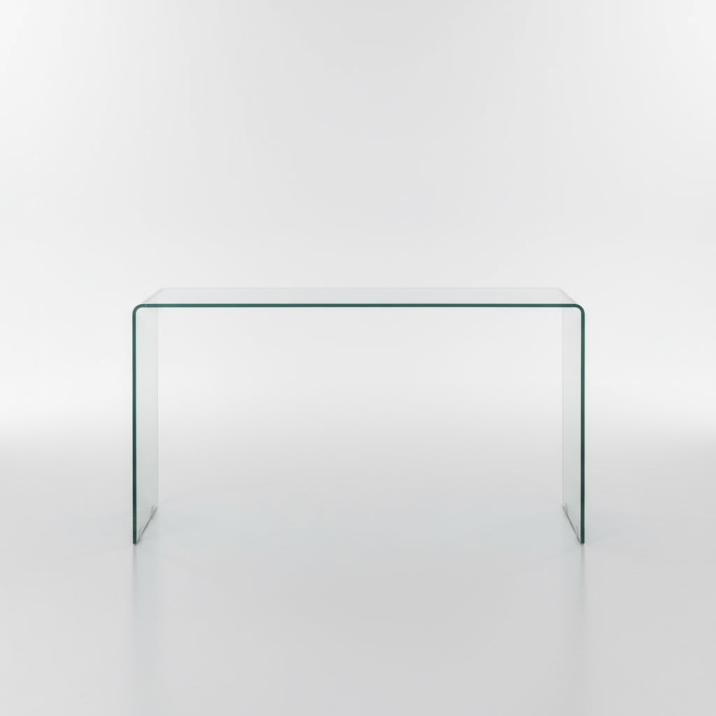 Schminktisch „MEDIANA“ – Aus gebogenem Glas