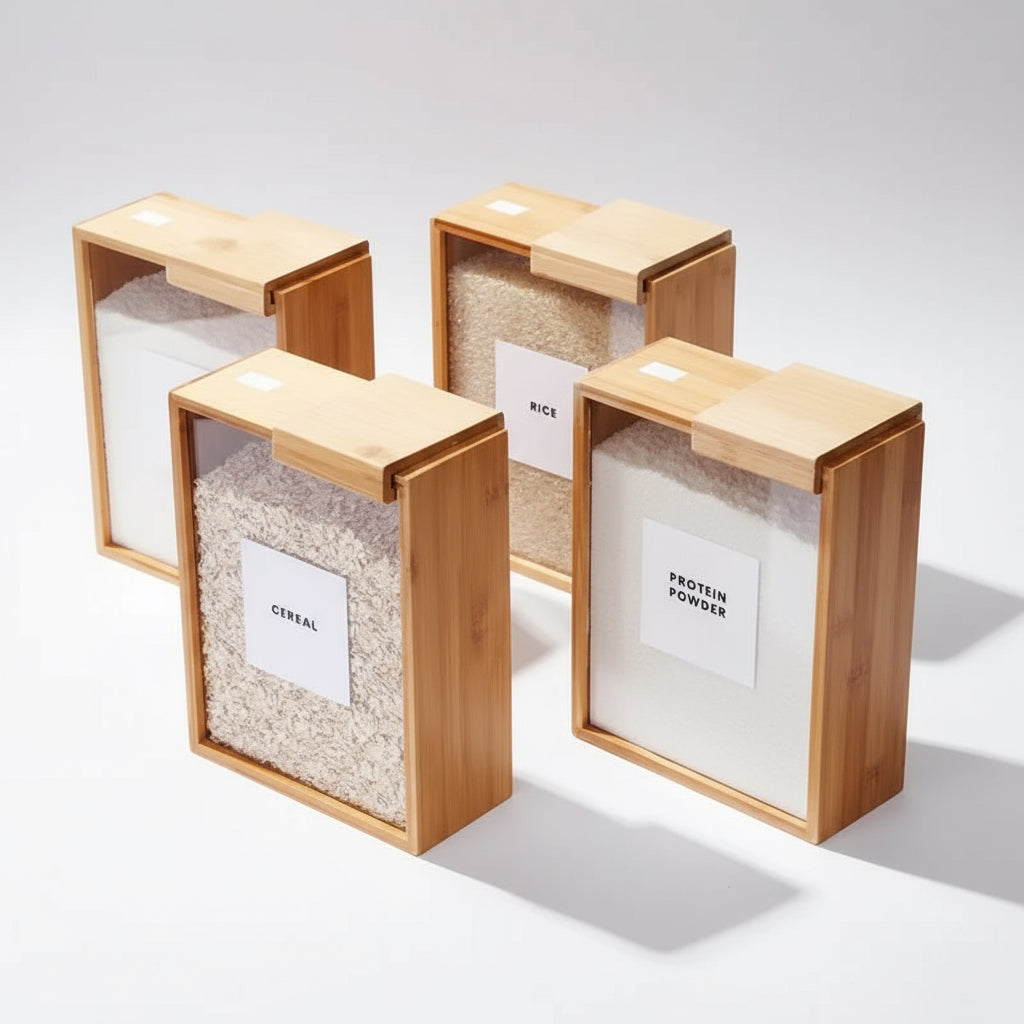 Bambus Aufbewahrungs-Set 4-Piece Set