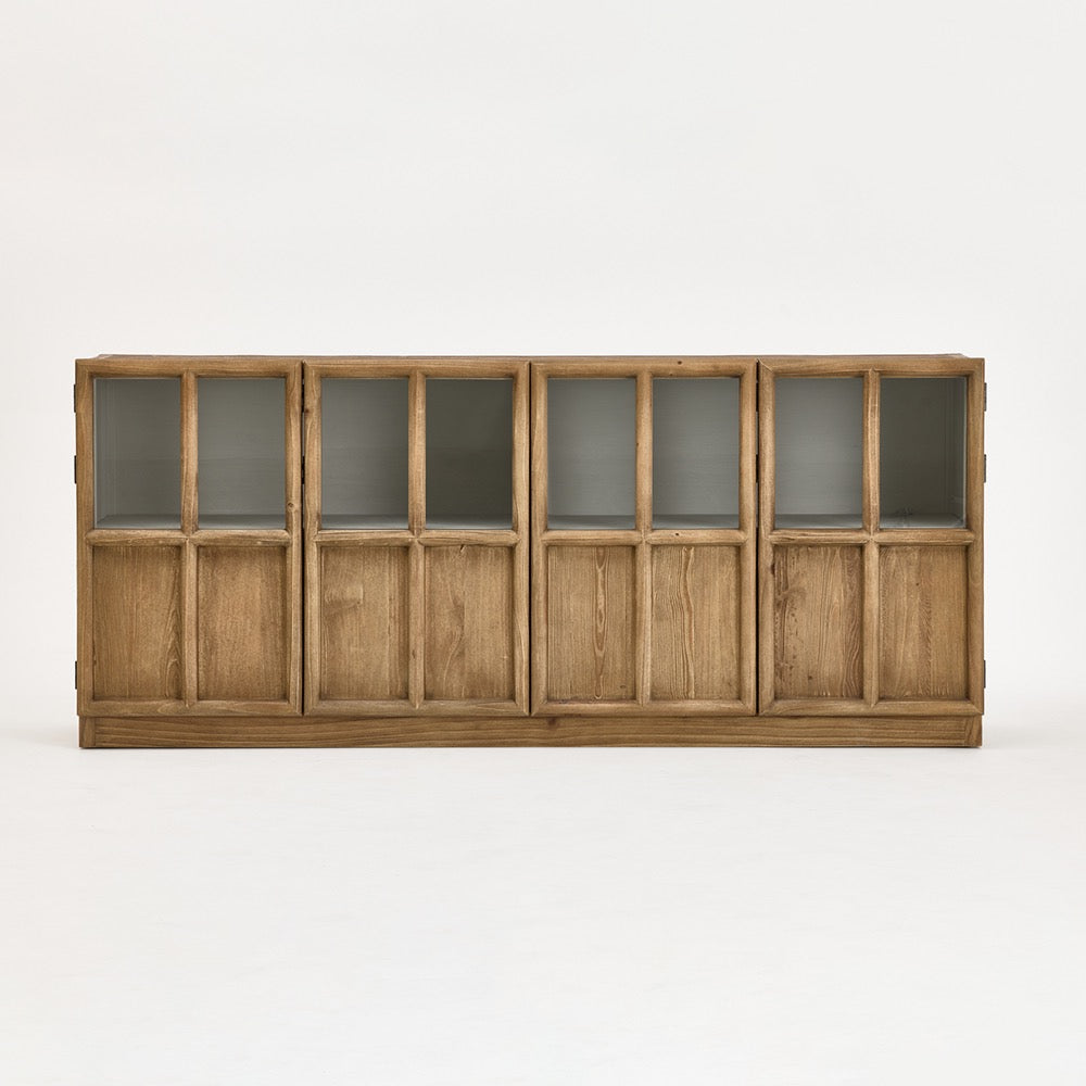 Sideboard „Aurelia“ Aus Weißkiefer und Glas