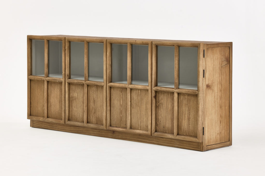 Sideboard „Aurelia“ Aus Weißkiefer und Glas
