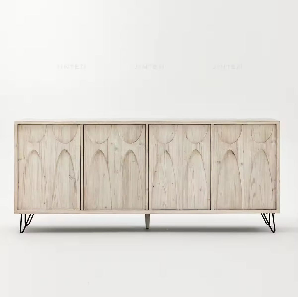 Sideboard „Riviera“ – Aus Kiefernholz und Stahl