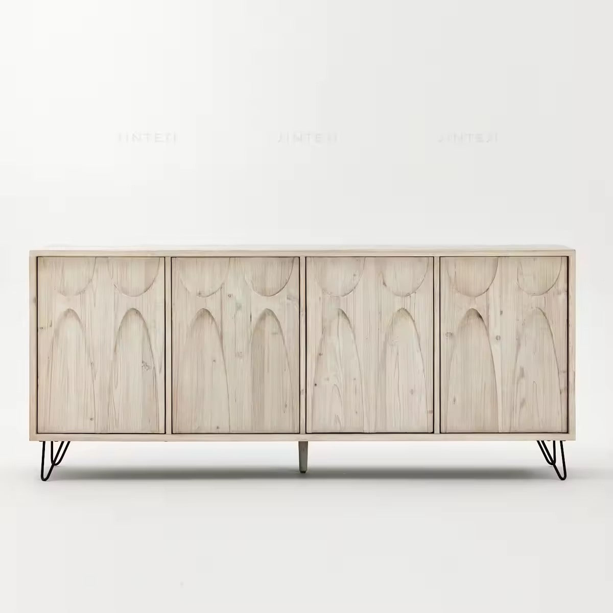 Sideboard „Riviera“ – Aus Kiefernholz und Stahl