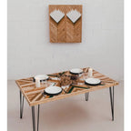 Esstisch „Forest“ – Ausziehbarer Tisch aus massivem Holz, handgefertigt in Spanien