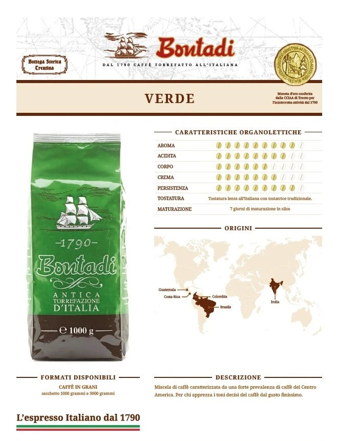Caffè Bontadi Verde - MADE IN ITALY