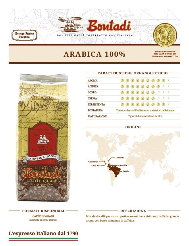 Caffè Bontadi 100% Arabica - MADE IN ITALY