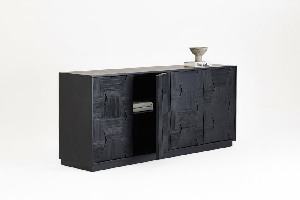 Sideboard „Natura“ – Aus Kiefernholz, Birch und Stahl