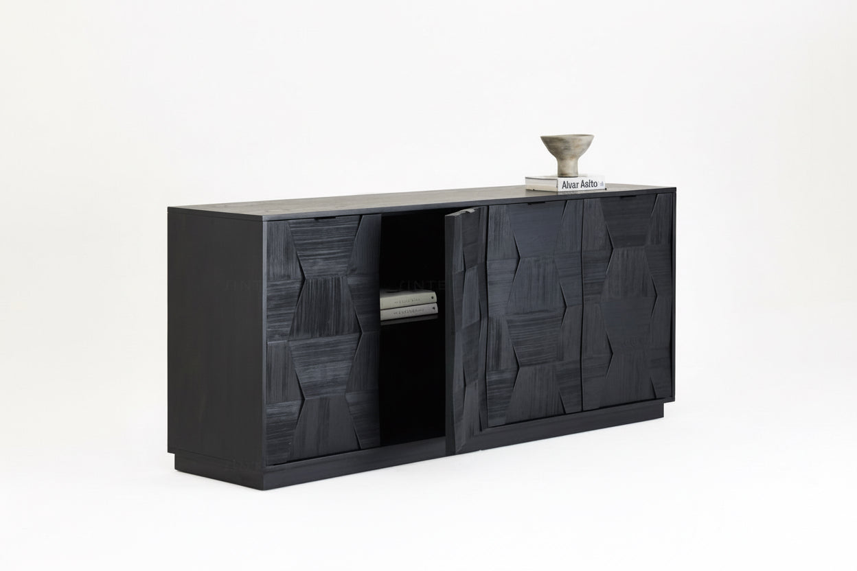 Sideboard „Natura“ – Aus Kiefernholz, Birch und Stahl