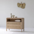 Sideboard „Belluno“ – Aus Eichenholz und Rattan