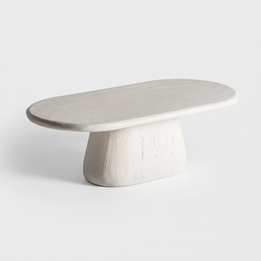 Couchtisch „Sundra“ – Mangoholz in Cremeweiß