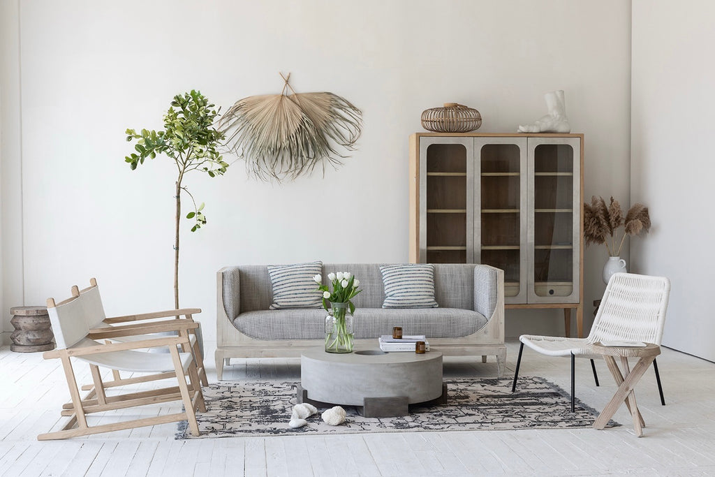 Sofa „Terra“ – Aus Kiefernholz, Weißkiefer und Stoff